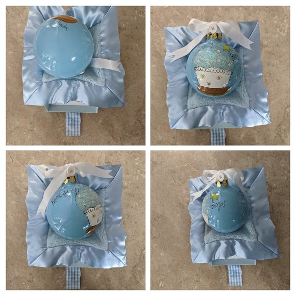 Cute As A Button, BIRTHDAY BOY Glass Ornament & comfort blanket - Picture 7 of 16